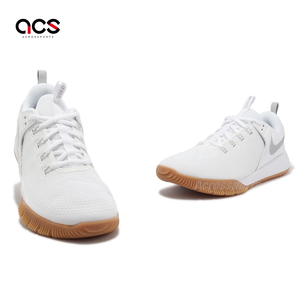 Nike 排球鞋Air Zoom Hyperace 2 SE 男鞋白銀緩震室內運動鞋羽桌球鞋 