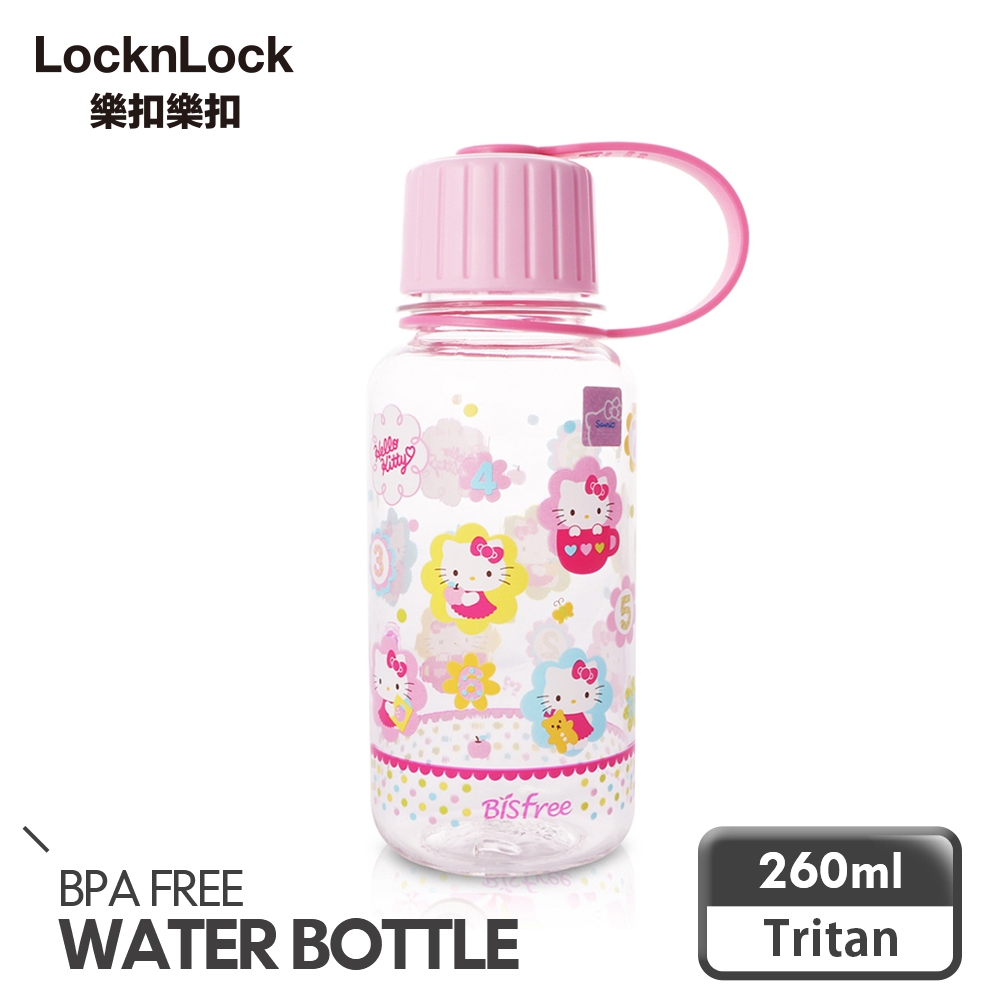 樂扣樂扣 HELLO KITTY 隨行PP冷水壺 260ML-彩色棉花(8H)