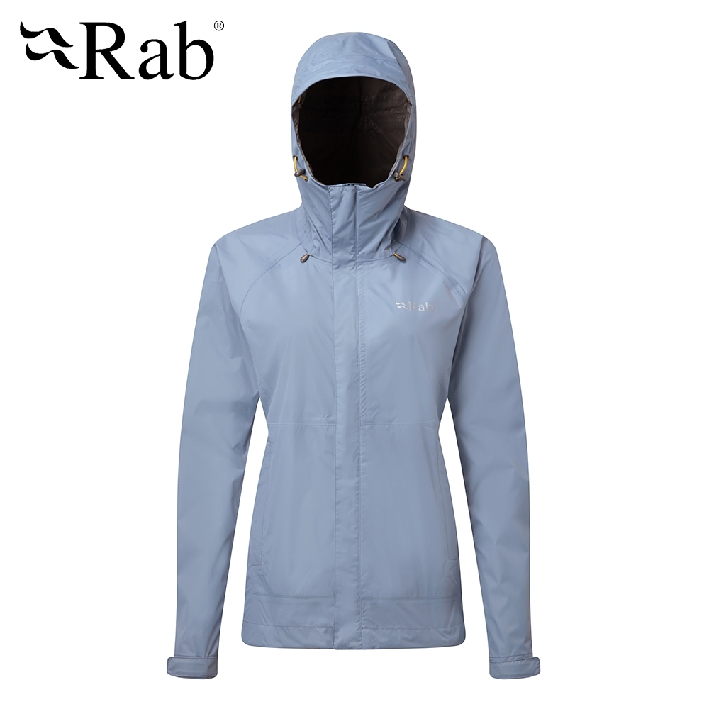 【RAB】Downpour Jacket高透氣防水外套 女款 乳薊紫 #QWF63