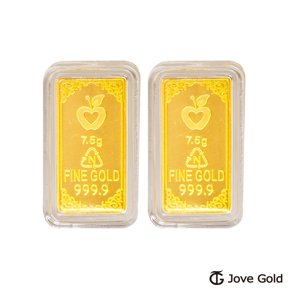 Jove gold 守護平安黃金條塊 - 貳台錢*2（共肆台錢）