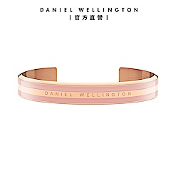 Daniel Wellington DW 手環 Emalie 經典雙色手環-玫瑰金x粉紅-M DW00400009