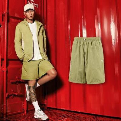 Puma 短褲 Urban Cool UV Shorts 男款 綠 抗UV 彈性 涼感 瘦子款 63033489