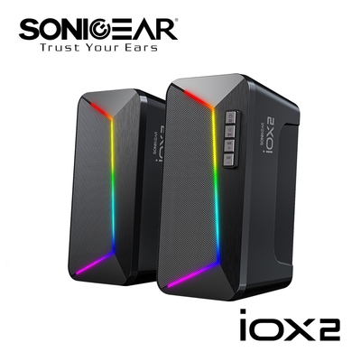 【SonicGear】iOX2_USB 2.0聲道RGB幻彩藍牙多媒體音箱