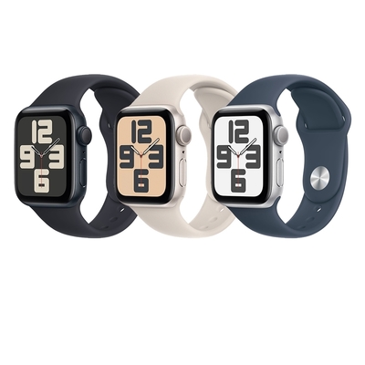 Apple Watch SE GPS 44mm 鋁金屬錶殼配運動錶帶(S/M)