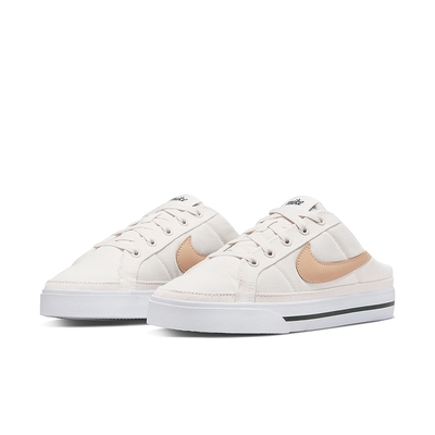 NIKE 休閒鞋 女鞋 運動鞋 穆勒鞋 WMNS COURT LEGACY MULE 米白 DB3970-002