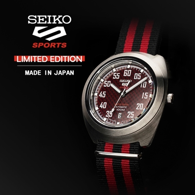 SEIKO 精工 5 Sports 台灣限定款 限量賽車機械錶 迎春好禮 (SRPA87J1/4R35-01M0R)_SK045