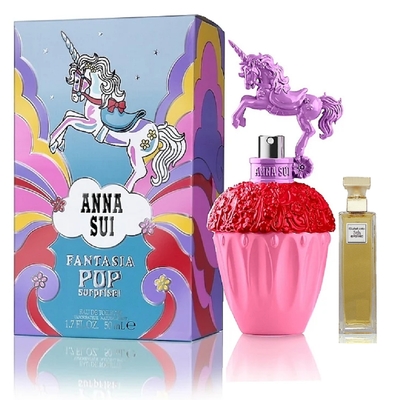 Anna Sui Fantasia Pop Surprise 童話彩虹獨角獸淡香水 50ml (紅紫色) 搭贈第五大道 5ml