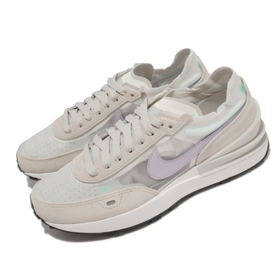 Nike 休閒鞋 Waffle One 麂皮 運動 女鞋 基本款 舒適 簡約 小SACAI 穿搭 灰 紫 DC2533101