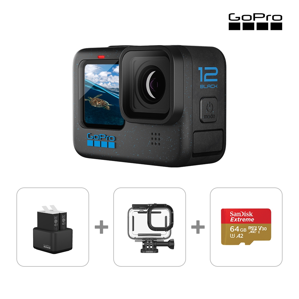 GoPro HERO12 Black 自由潛水充電組 | GoPro 運動攝影機 | Yahoo奇摩購物中心