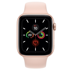 Apple Watch Series 5(GPS) 44mm金色鋁金屬錶殼+粉沙