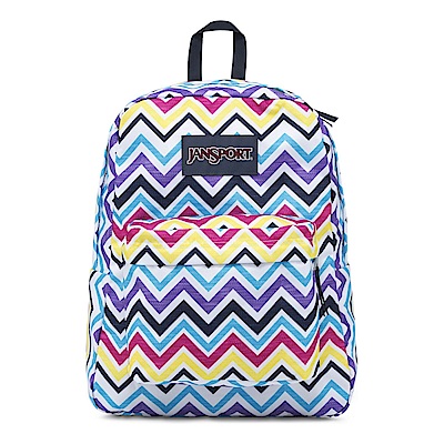 JanSport -SUPERBREAK系列校園後背包 -俏皮山形紋