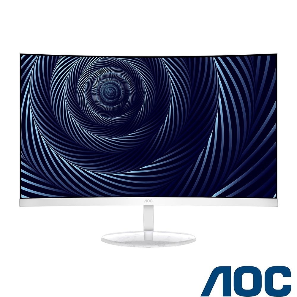 AOC CU32V3 32型 4K 1500R曲面窄邊框電腦螢幕 支援HDMI 淨藍光32型螢幕