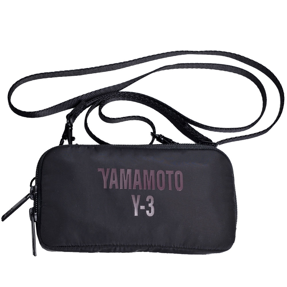 Y-3 LOGO POUCH 品牌logo山本耀司手拿/斜背機能小包(小/黑色)