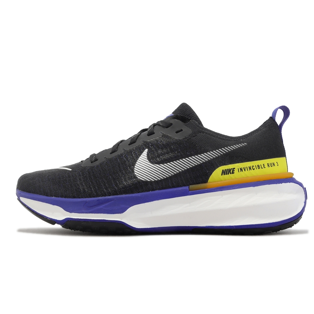 Nike 慢跑鞋Zoomx Invincible Run FK 3 黑黃藍男鞋針織運動鞋DR2615