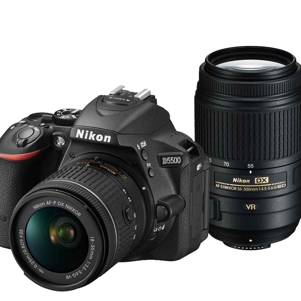 NIKON D5500+AF-P 18-55mm+55-300mm VR 雙鏡組*(平輸)