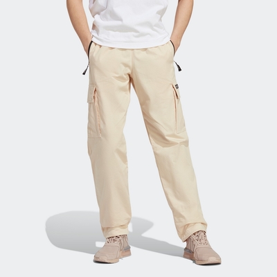 ADIDAS ADV NA PANT 三葉草 男休閒長褲-米白-HR3506