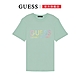 【GUESS】圓領繽紛跳色LOGO短T-三色可選 product thumbnail 1