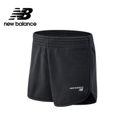 【New Balance】SPORT系列 左腳品牌字樣棉短褲_女性_