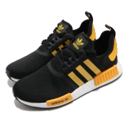 adidas 休閒鞋 NMD R1 襪套式 男鞋 愛迪達 三葉草 Boost底 緩震 黑 黃 FY9382