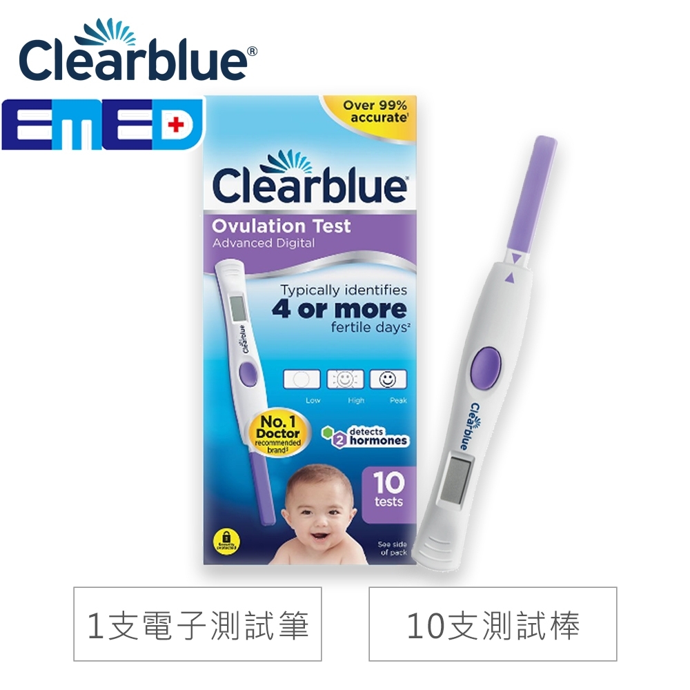 瑞士Clearblue 第二代排卵檢測試筆(1支電子測試筆+20支測試棒)