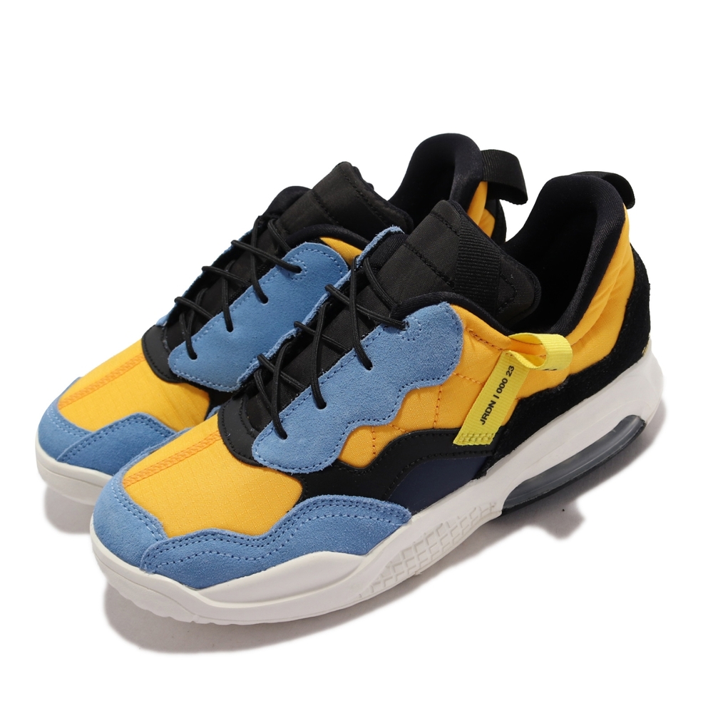 Nike 休閒鞋 Jordan MA2 PS 運動 童鞋 喬丹 氣墊 避震 異材質拼接 中童 黃 藍 CW6595-700