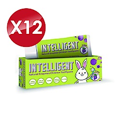 (12入組) Intelligent 因特力淨 兒童酵素牙膏 (葡萄) 40gX12