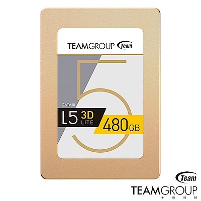 TEAM十銓 L5 Lite 3D 480GB 2.5吋 SSD固態硬碟