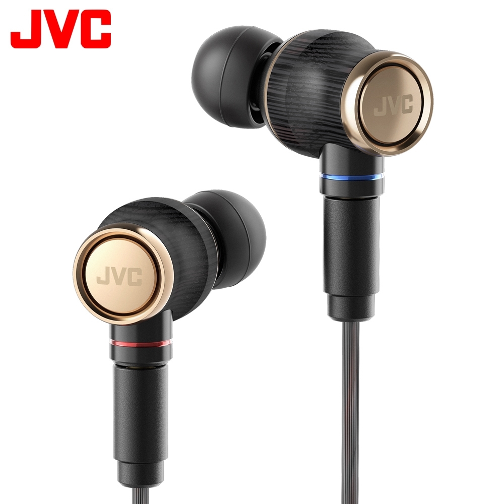 (福利品出清)JVC HA-FW1800 Wood系列Hi-Res入耳式耳機 木質振膜耳機