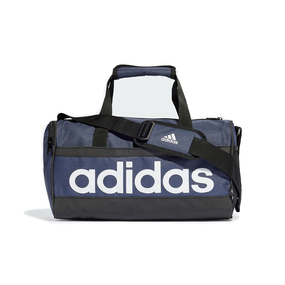 Adidas Linear DUF XS 男款 深藍色 大Logo 運動 旅遊 手提 背帶 健身包 HR5346
