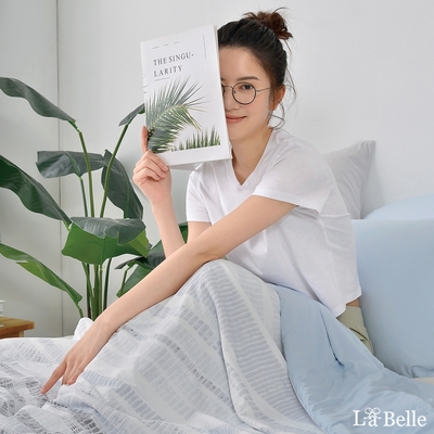 義大利La Belle 藍莓千層 眠綿冰抗菌涼被(5x6.5尺)