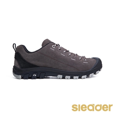 【sleader】動態防水/防滑耐磨戶外男休閒鞋S2045(灰咖)