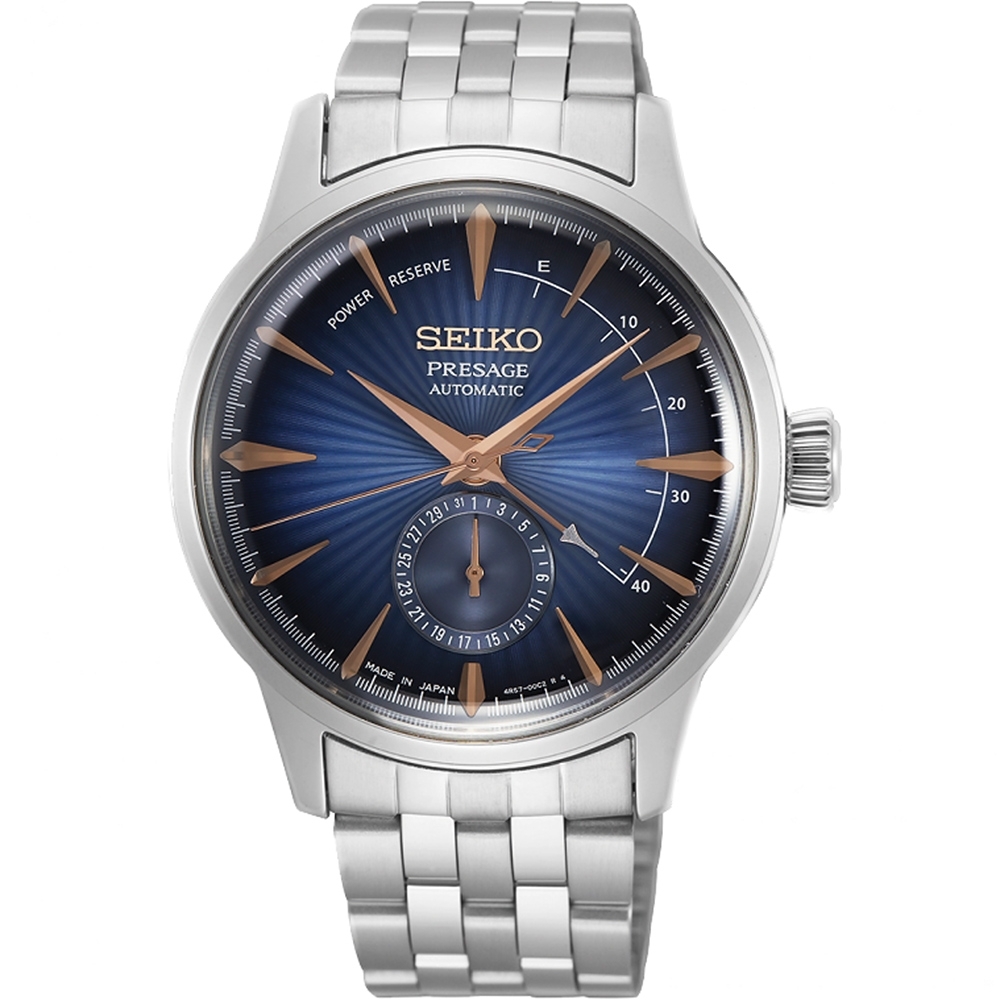 SEIKO 精工 Presage 動力儲存顯示限量機械錶(SSA403J1)