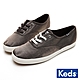 Keds CHAMPION 珠光綢緞復古綁帶休閒鞋-灰 product thumbnail 1