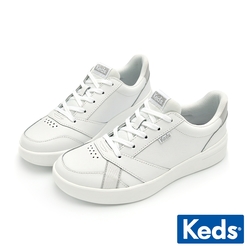 KEDS THE COURT 復古時尚皮革運動風鞋款-白 9231W123494