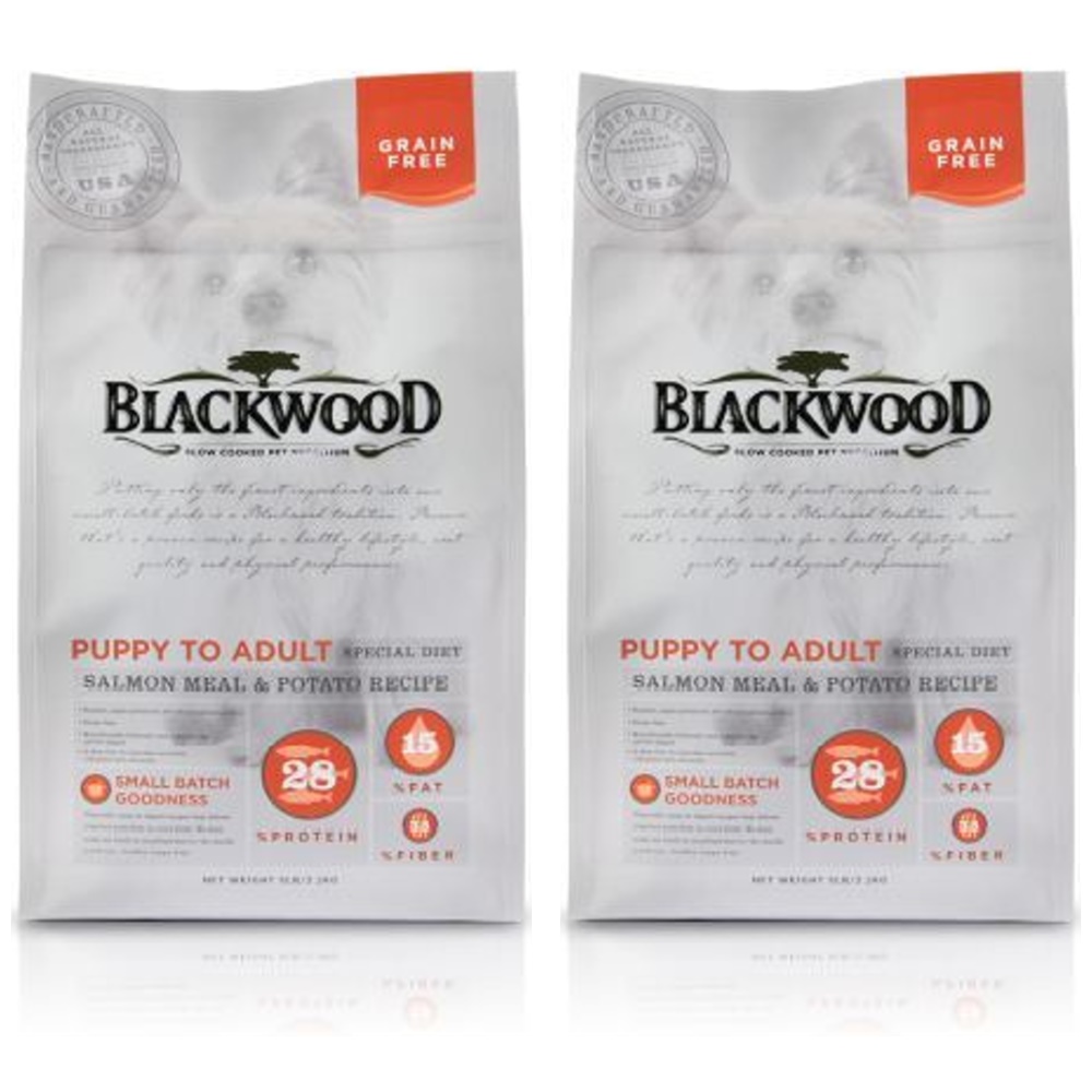 BlackWood 柏萊富低敏挑嘴(鮭魚+馬鈴薯)無榖全齡犬糧 5磅 2包