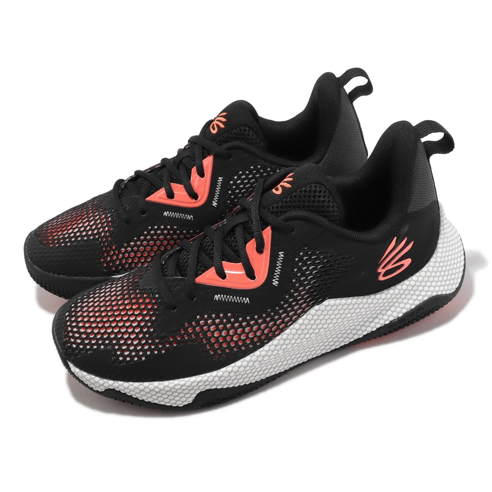 Under Armour 籃球鞋Curry HOVR Splash 3 男鞋黑白支撐Black Beta UA