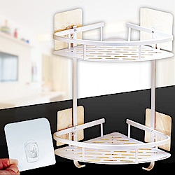 [團購1入][Ezlife]太空鋁多功能無痕牆角置物架