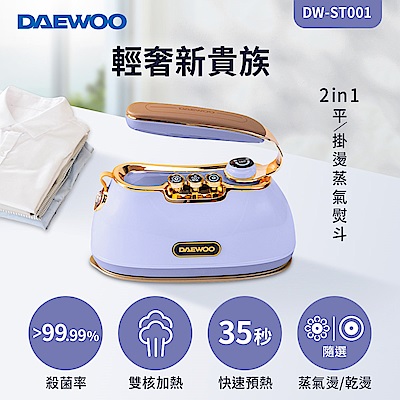 DAEWOO韓國大宇 2in1平/掛燙蒸氣熨斗 DW-ST001 (兩色可選)