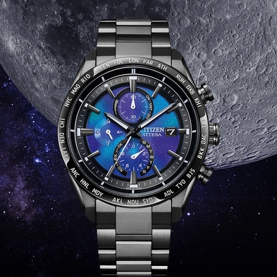 CITIZEN 星辰 限量HAKUTO-R限定款 宇宙登月電波計時腕錶-42mm(AT8285-68Z)