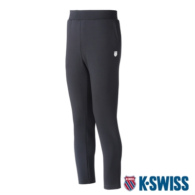 K-SWISS Slim Fit Logo Pants運動長褲-男-黑