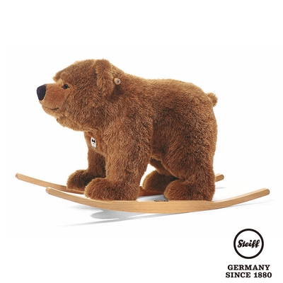 STEIFF德國金耳釦泰迪熊 - Urs Riding Bear 棕熊  (遙遙椅系列)