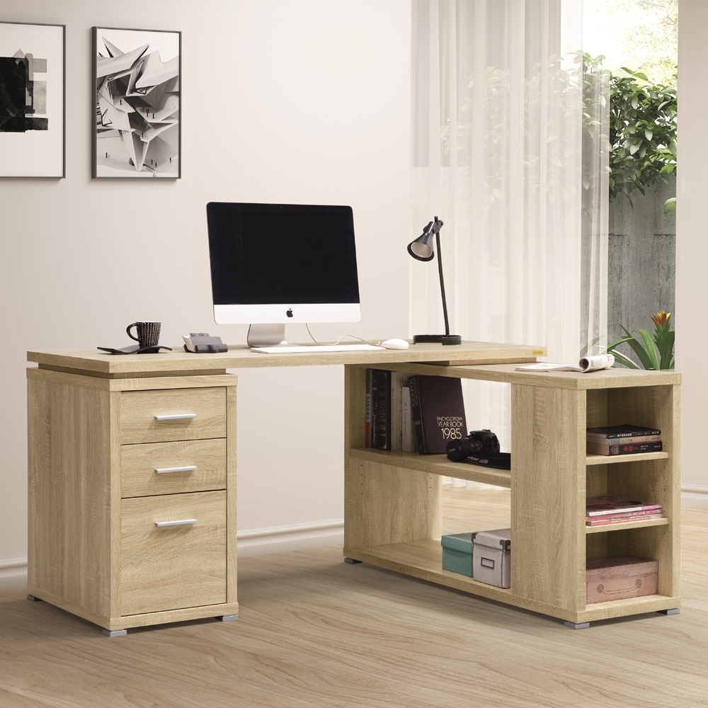 美傢兩色可選/複合式多用途書桌/寬152.4深120高75公分/DIY組合家具