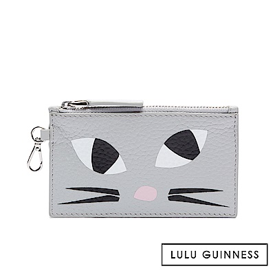 LULU GUINNESS KOOKY CAT 零錢包 (灰)