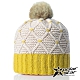 【PolarStar】女 拼色保暖帽『卡其』P18606 product thumbnail 1