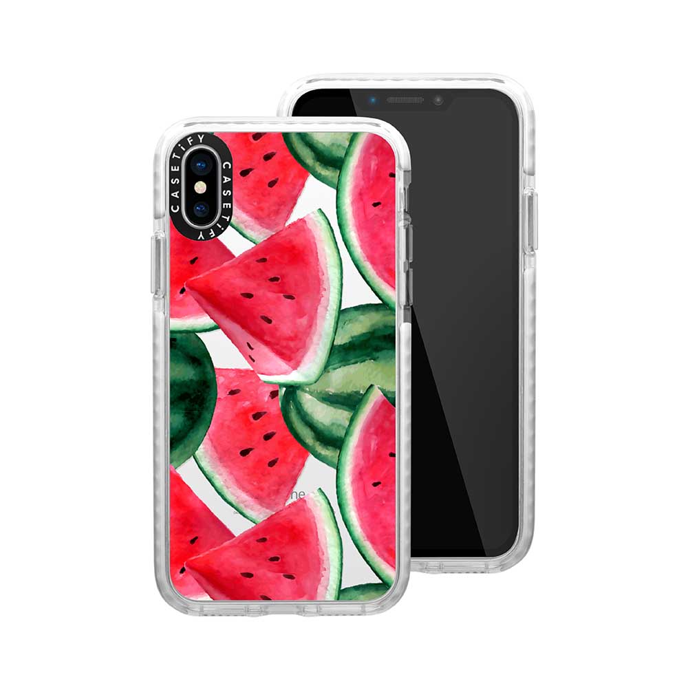 Casetify iPhone X/XS 耐衝擊保護殼-西瓜饗宴