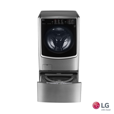 [客訂]LG 21公斤+2.5公斤TWINWash 滾筒洗衣機 F2721HTTV 典雅銀
