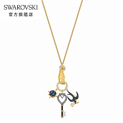 SWAROVSKI 施華洛世奇 Tarot Magic 淡金色塔羅魔法許願之鳥項鏈