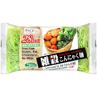 石橋屋 蒟蒻麵[波菜風味](200g)