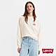 Levis 女款 寬鬆版大學T / outdoor風格Logo / 260GSM棉 牛奶白 product thumbnail 1