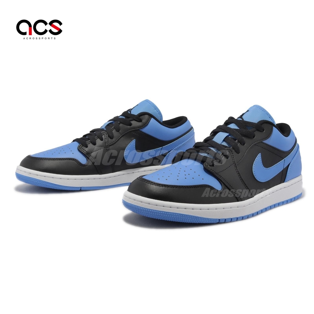 Nike Air Jordan 1 Low 男鞋大學藍黑AJ1 休閒鞋University Blue 553558